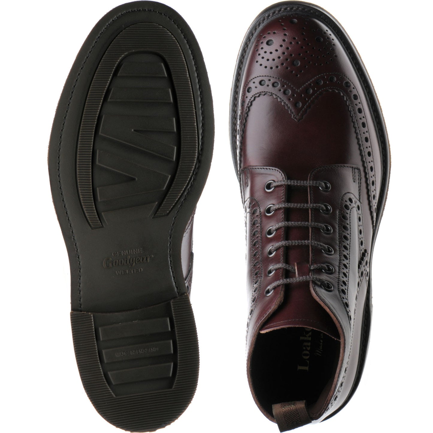 Product image for Loake Bedale in burgundy chromexcel