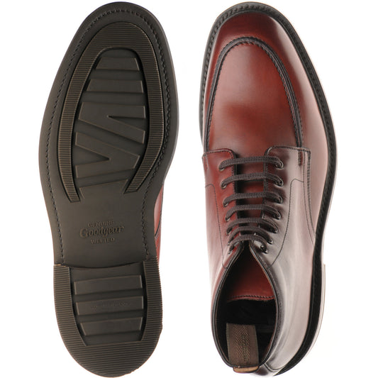 Product image for Loake Gisbourne mens rubber-soled boots in seared mahogany calf (second)