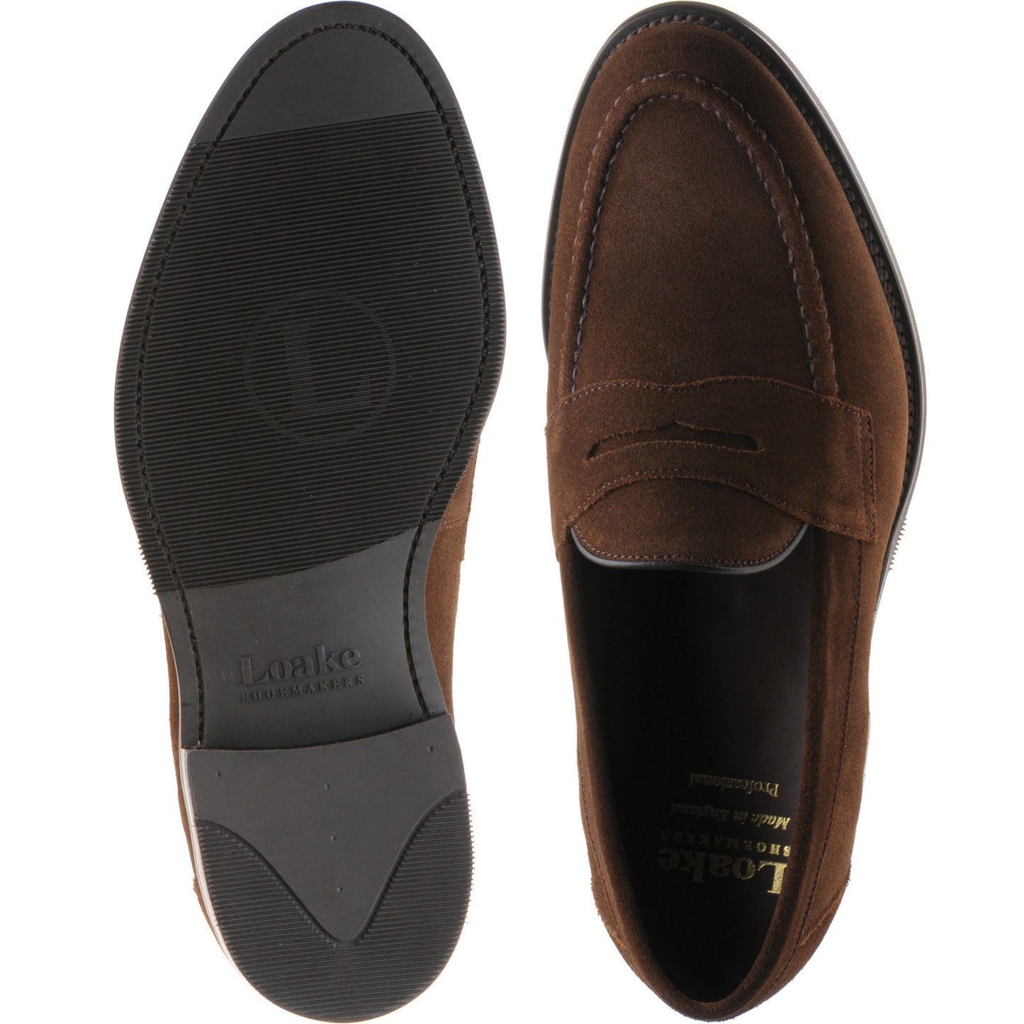 Product image for Loake Imperial Rubber in brown suede
