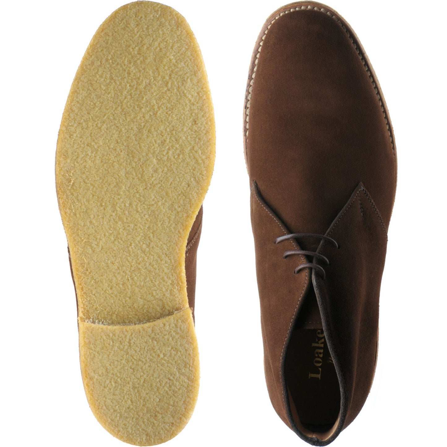 Product image for Loake Rivington mens Chukka boots in brown suede