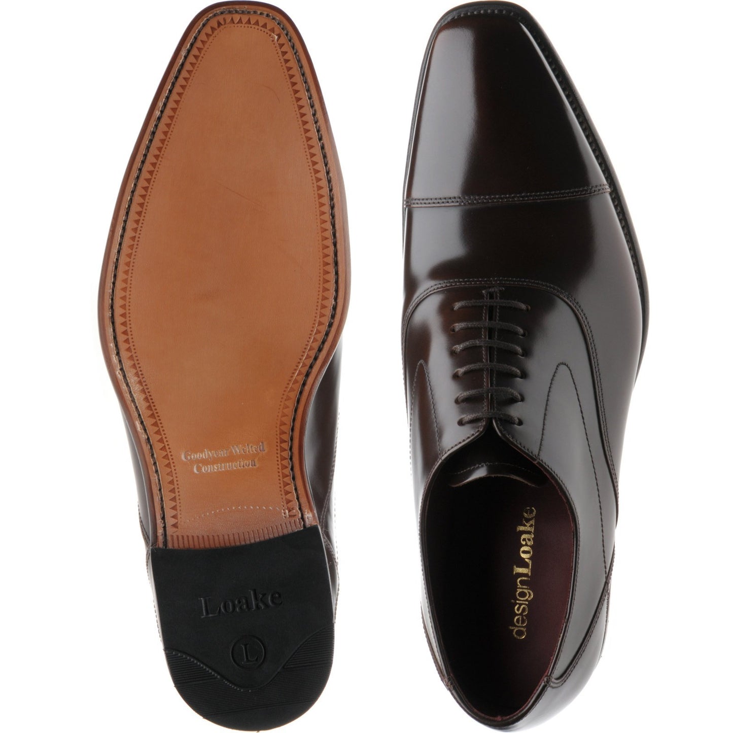 Product image for Loake Sharp in dark brown polished