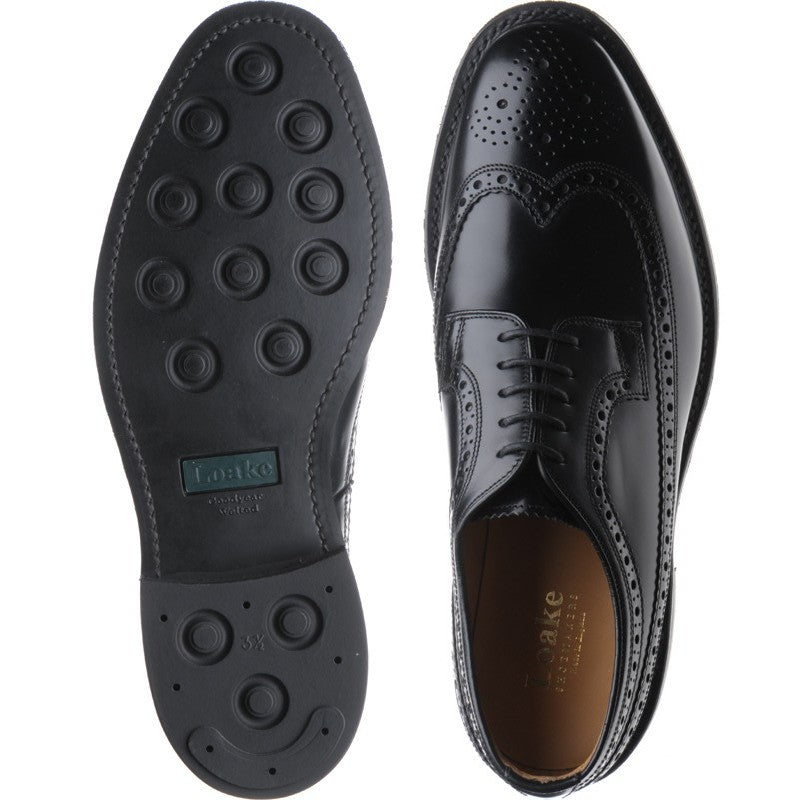 Product image for Loake Sovereign in black polished