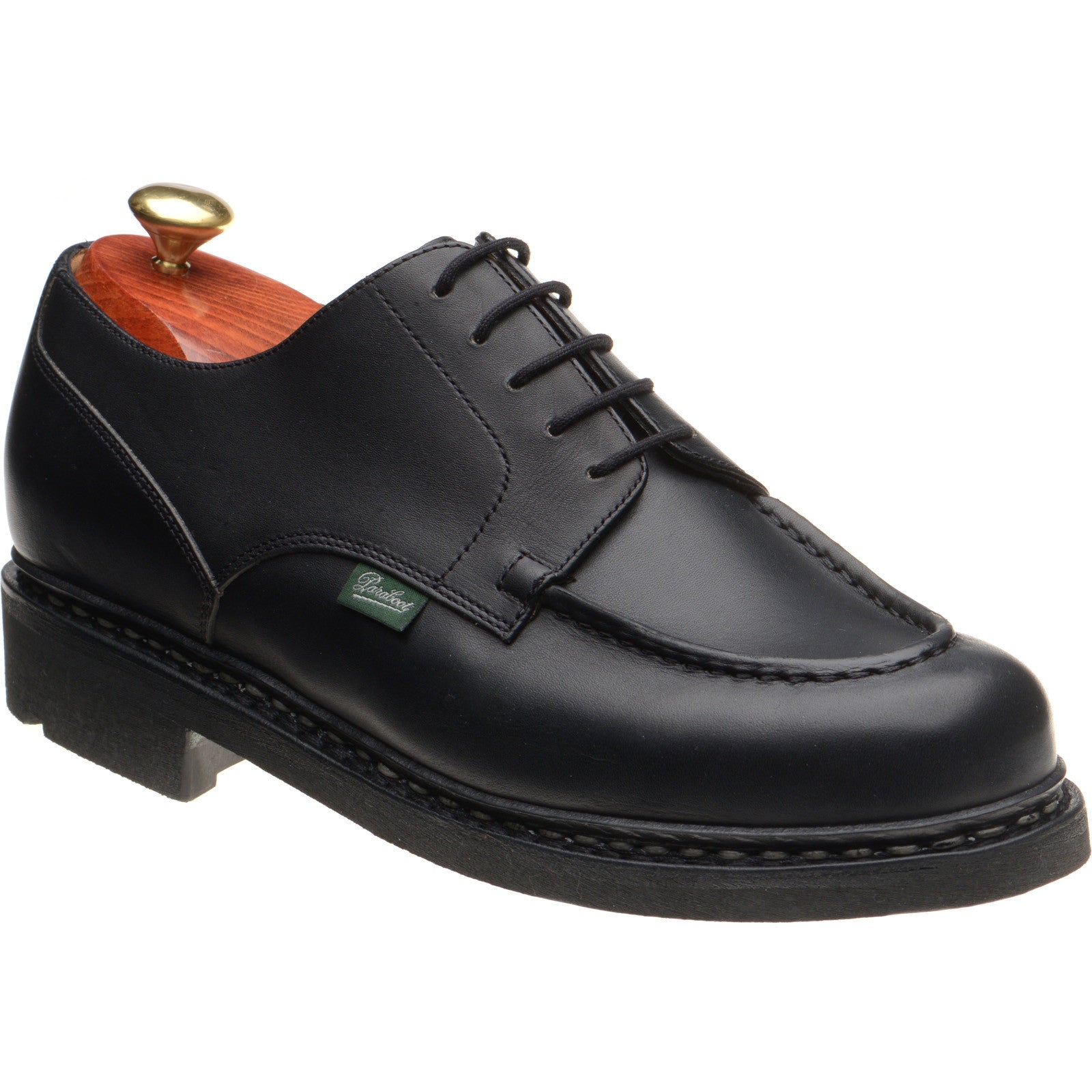 靴 Paraboot / CHAMBORD / NOIR / 7 Paraboot Chambord mens rubber-soled in lisse noir black – Herring