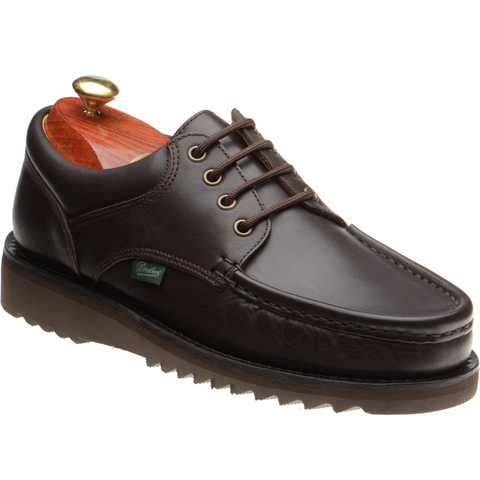 Paraboot Thiers mens rubber-soled Derby shoes in kenya dark brown