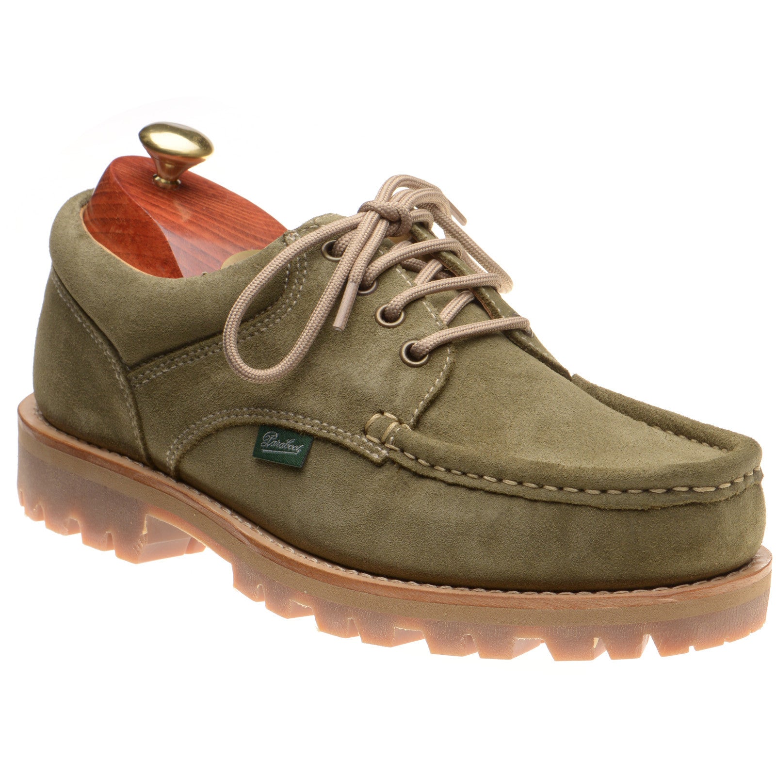 【Paraboot】　THIERS UK8 Paraboot Thiers mens rubber-soled Derby shoes in velours kaki