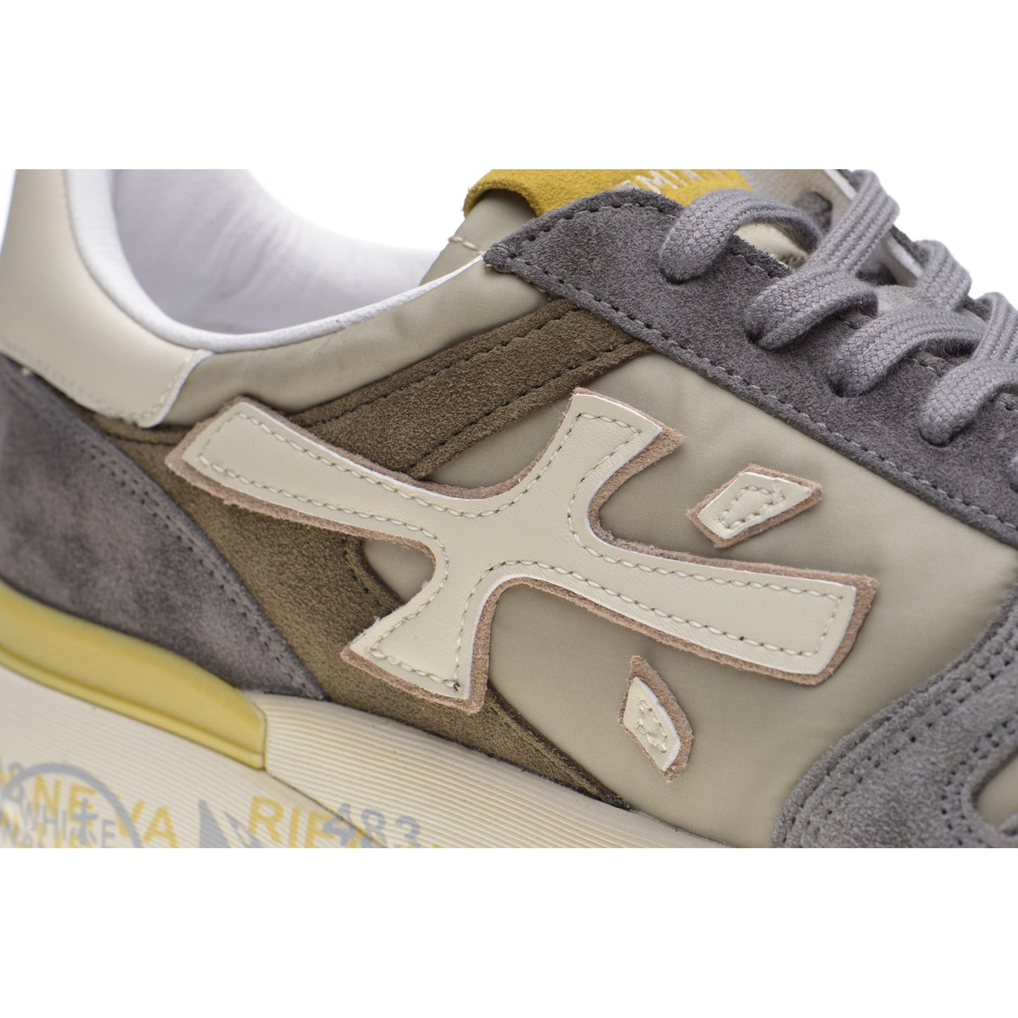 Product image for Premiata Mick mens rubber-soled trainers in grey