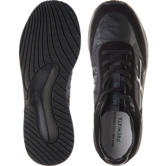 Product image for Premiata Moerun mens rubber-soled trainers in black