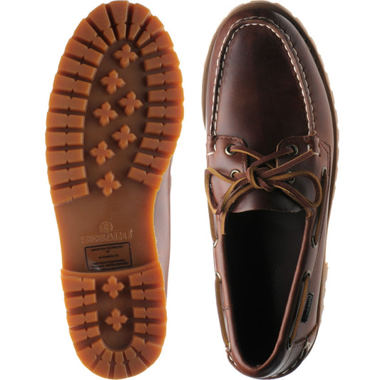 Product image for Sebago Ranger Waxy mens rubber-soled deck shoes in brown gum