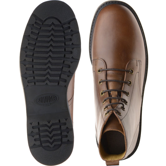 Product image for Solovair Derby Boot mens rubber-soled boots in brown gaucho