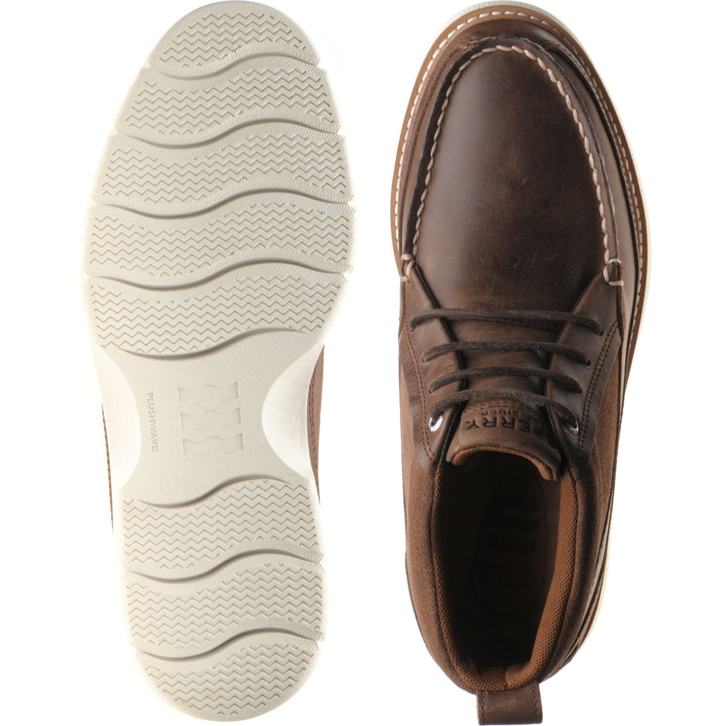 Product image for Sperry Plushwave Lug mens rubber-soled Chukka boots in brown
