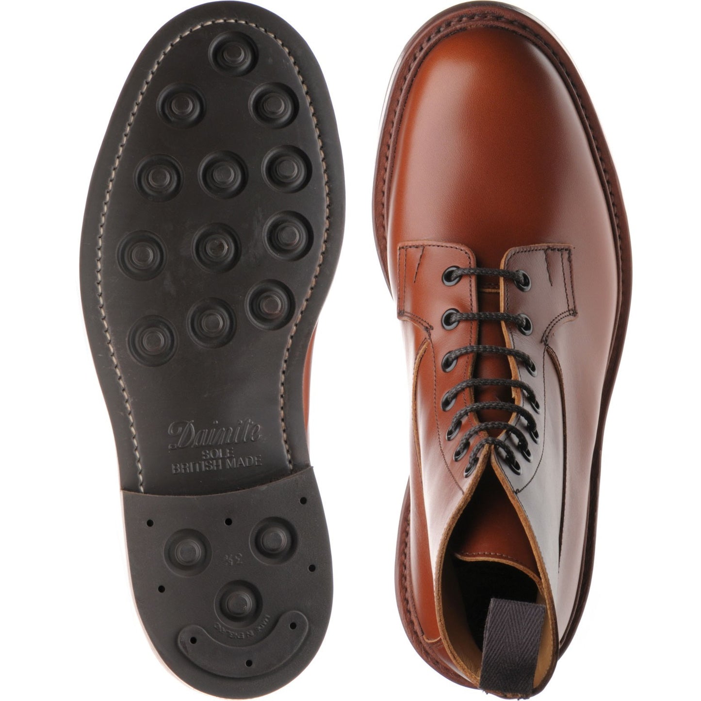 Product image for Trickers Burford (Rubber) in marron calf