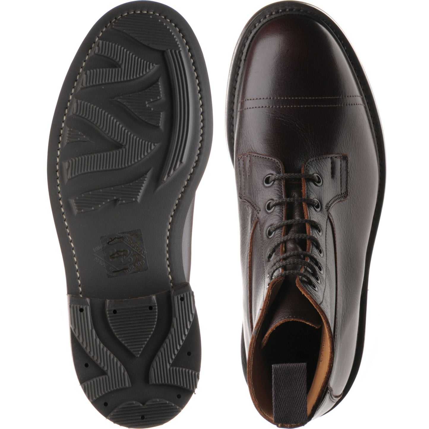 Product image for Trickers Grassmere mens rubber-soled boots in snuff kudu