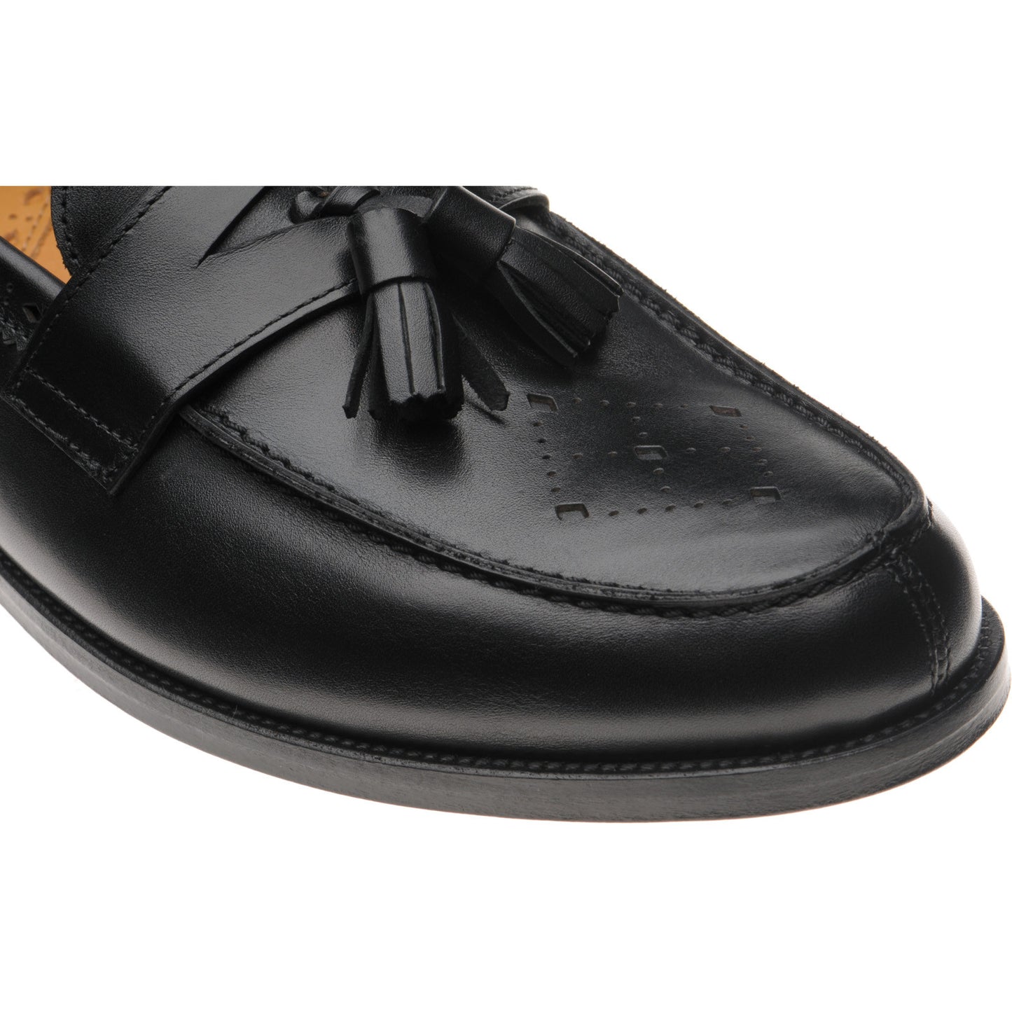 Product image for Wildsmith Model 27 mens tasselled loafers in black calf (second)