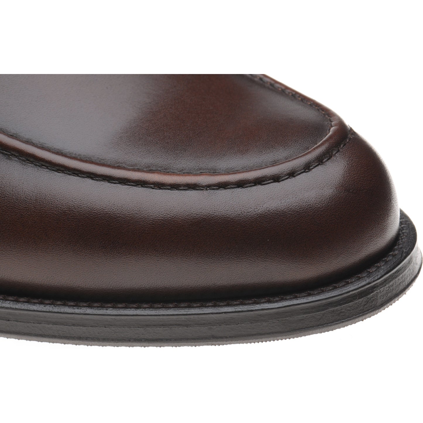 Product image for Wildsmith Model 31 mens rubber-soled loafers in dark brown calf (second)