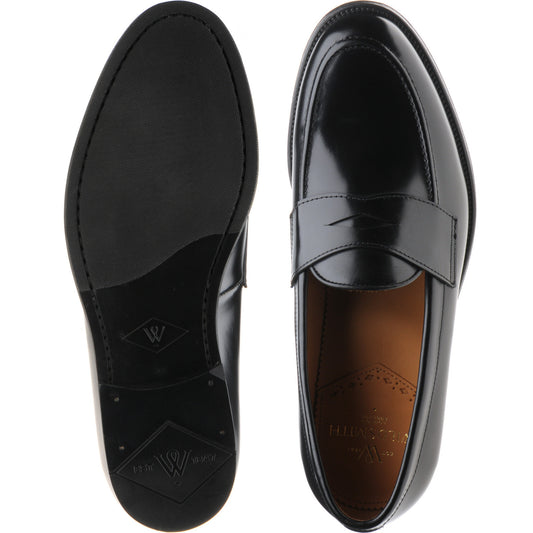Product image for Wildsmith Model 31 Rubber mens rubber-soled loafers in black polished (second)