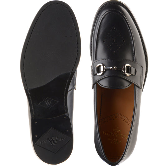 Product image for Wildsmith Model 51 mens hybrid-soled loafers in black calf
