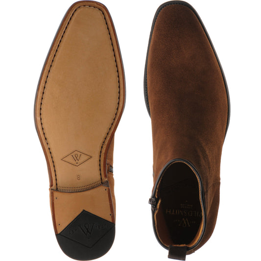 Product image for Wildsmith Model 70 mens Chelsea boots in tobacco suede (second)