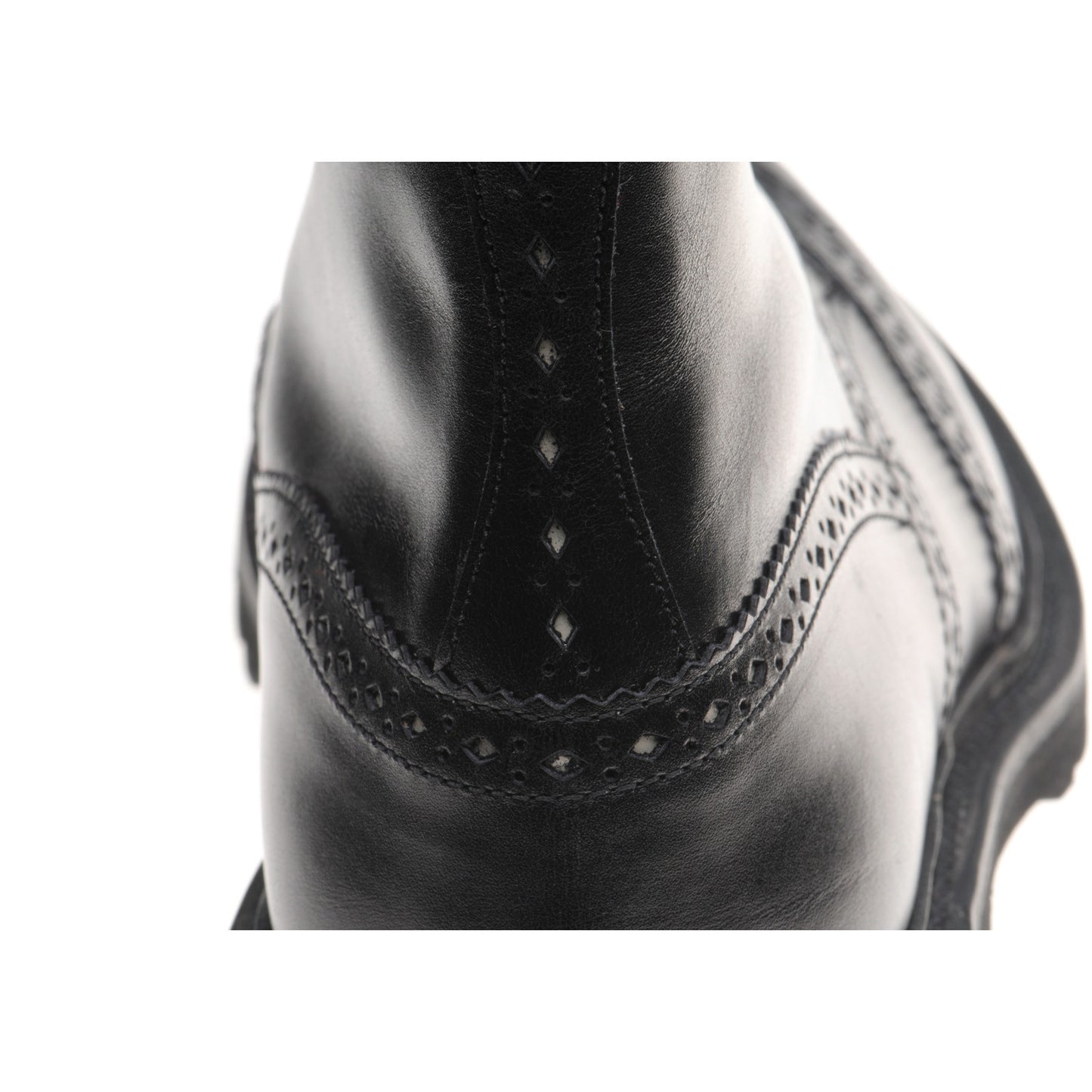 Product image for Wildsmith Wildsmith Stow LW mens rubber-soled brogue boots in black calf