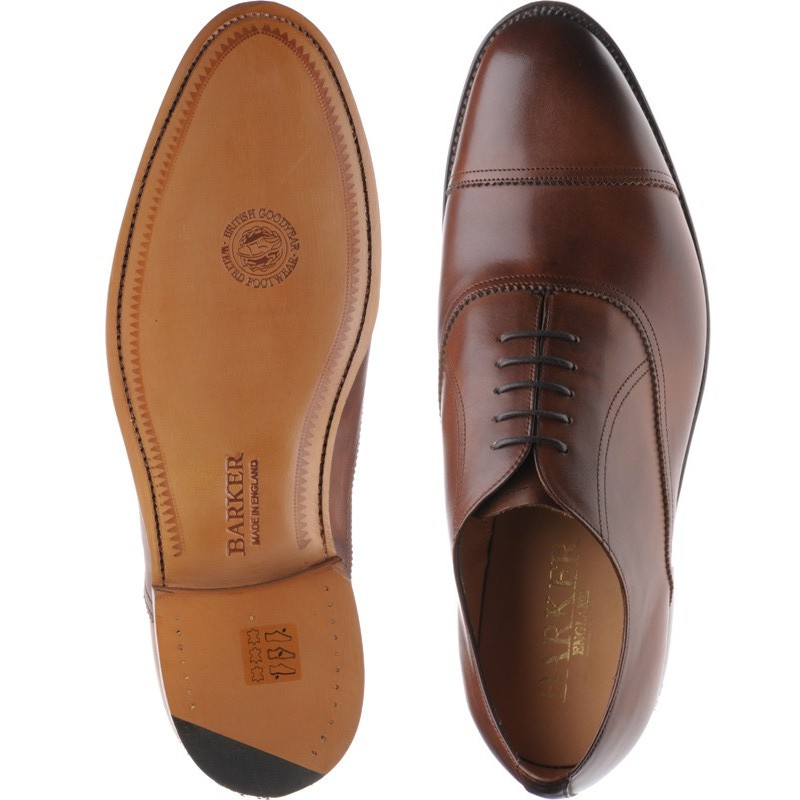 Barker shoes | Barker Sale | Nevis Oxford in Walnut Calf at Herring Shoes