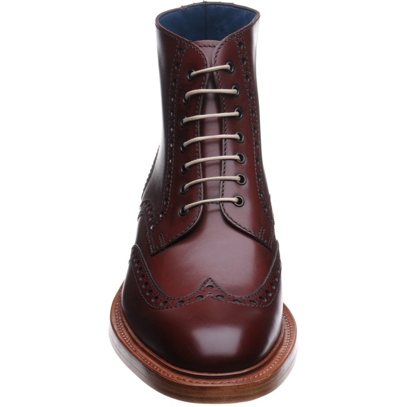 Barker shoes | Barker Sale | Butcher brogue boot in Cherry Calf at ...