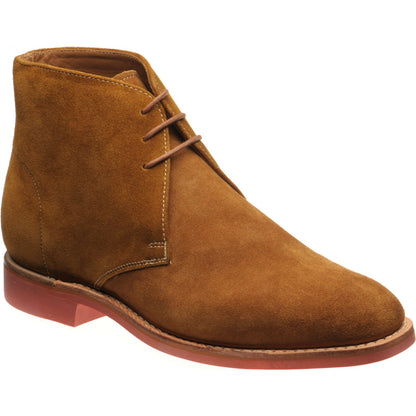Product image for Herring Grays Rubber mens rubber-soled Chukka boots in ginger suede