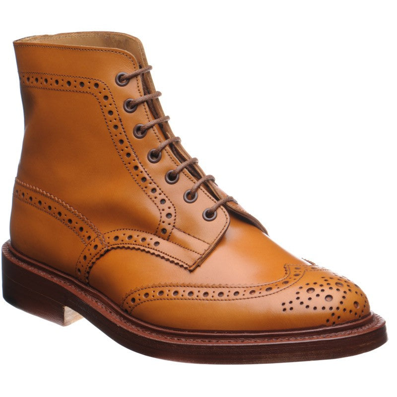 Stow brogue boots acorn calf