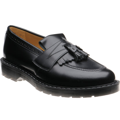Product image for Wildsmith Model Tassel mens rubber-soled tasselled loafers in black polished