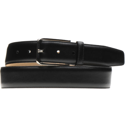 Product image for Herring Westminster II Belt in black calf silver buckle