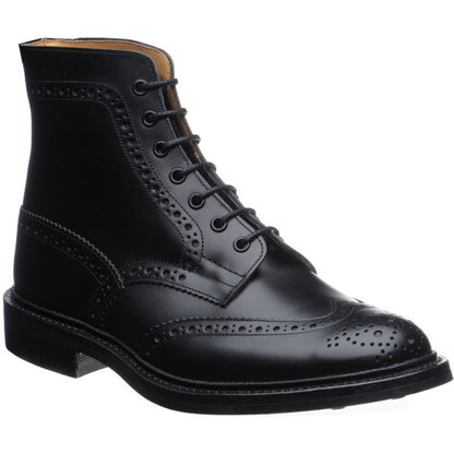 Product image for Trickers Stow (Rubber) in black calf