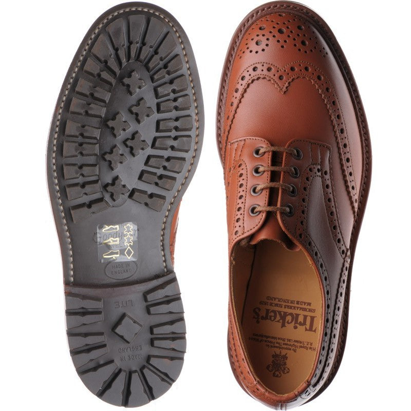 Trickers Keswick (rubber) mens rubber-soled brogues in c shade