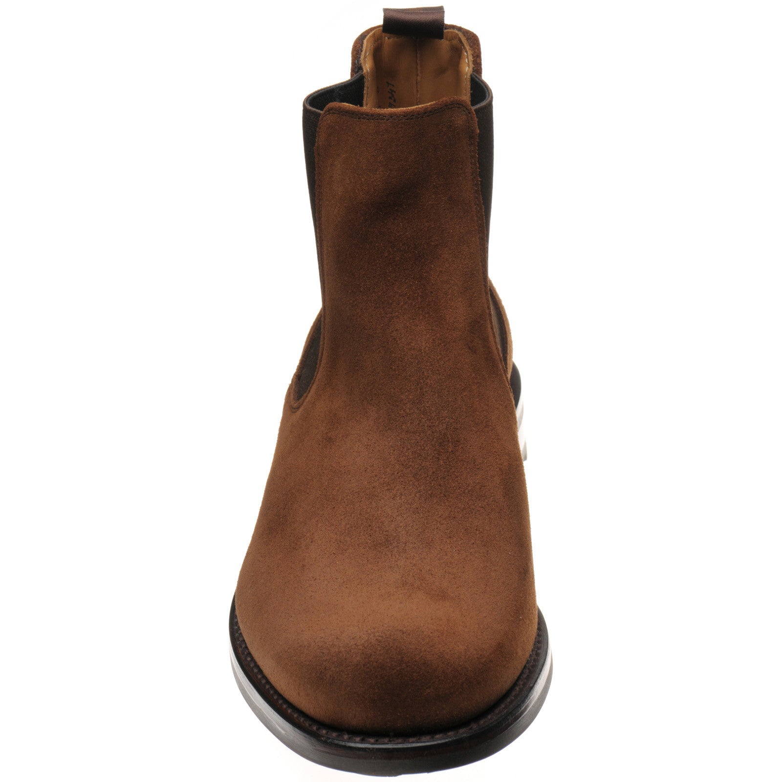 Product image for Cheaney Barnes III R mens rubber-soled Chelsea boots in snuff repello suede