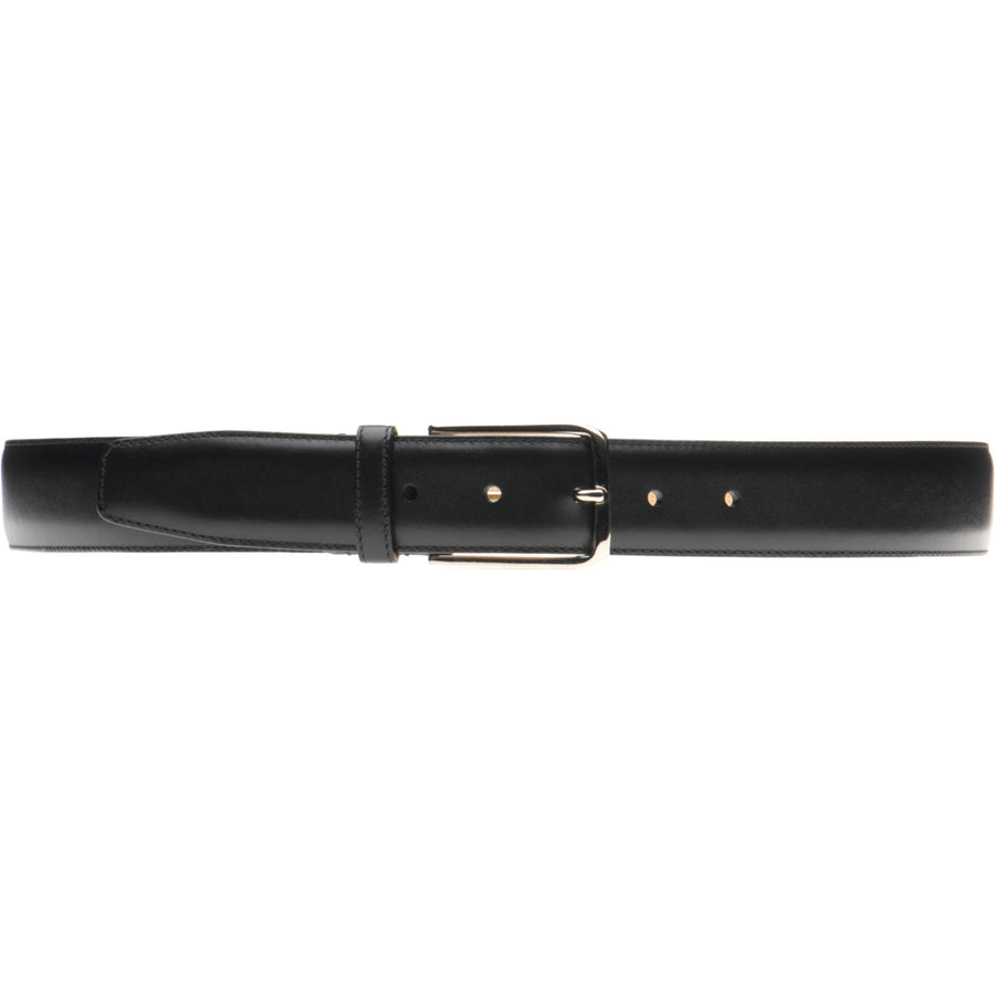 Product image for Herring Westminster II Belt in black calf silver buckle