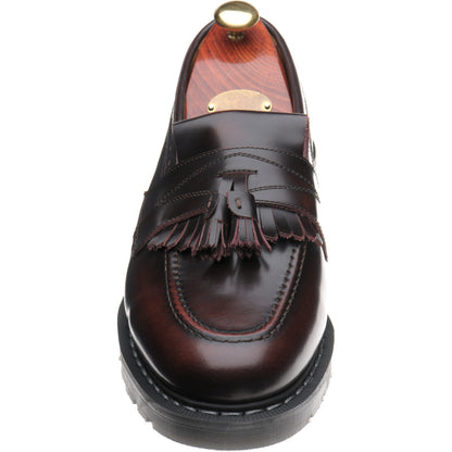 Product image for Wildsmith Model Tassel mens rubber-soled tasselled loafers in burgundy rub off