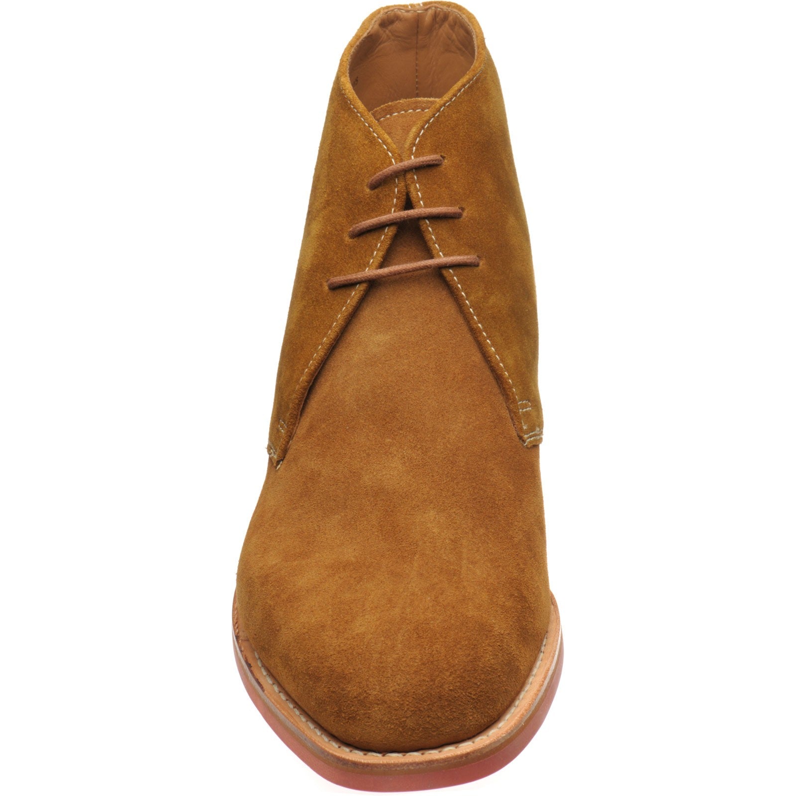 Product image for Herring Grays Rubber mens rubber-soled Chukka boots in ginger suede