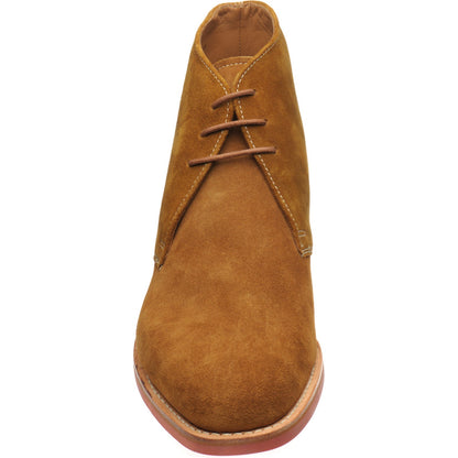 Product image for Herring Grays Rubber mens rubber-soled Chukka boots in ginger suede