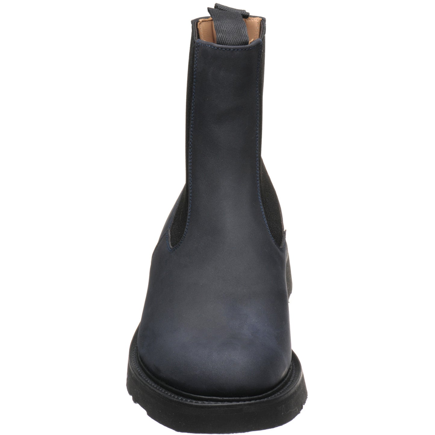 Product image for Herring Stephen mens rubber-soled Chelsea boots in navy chamois