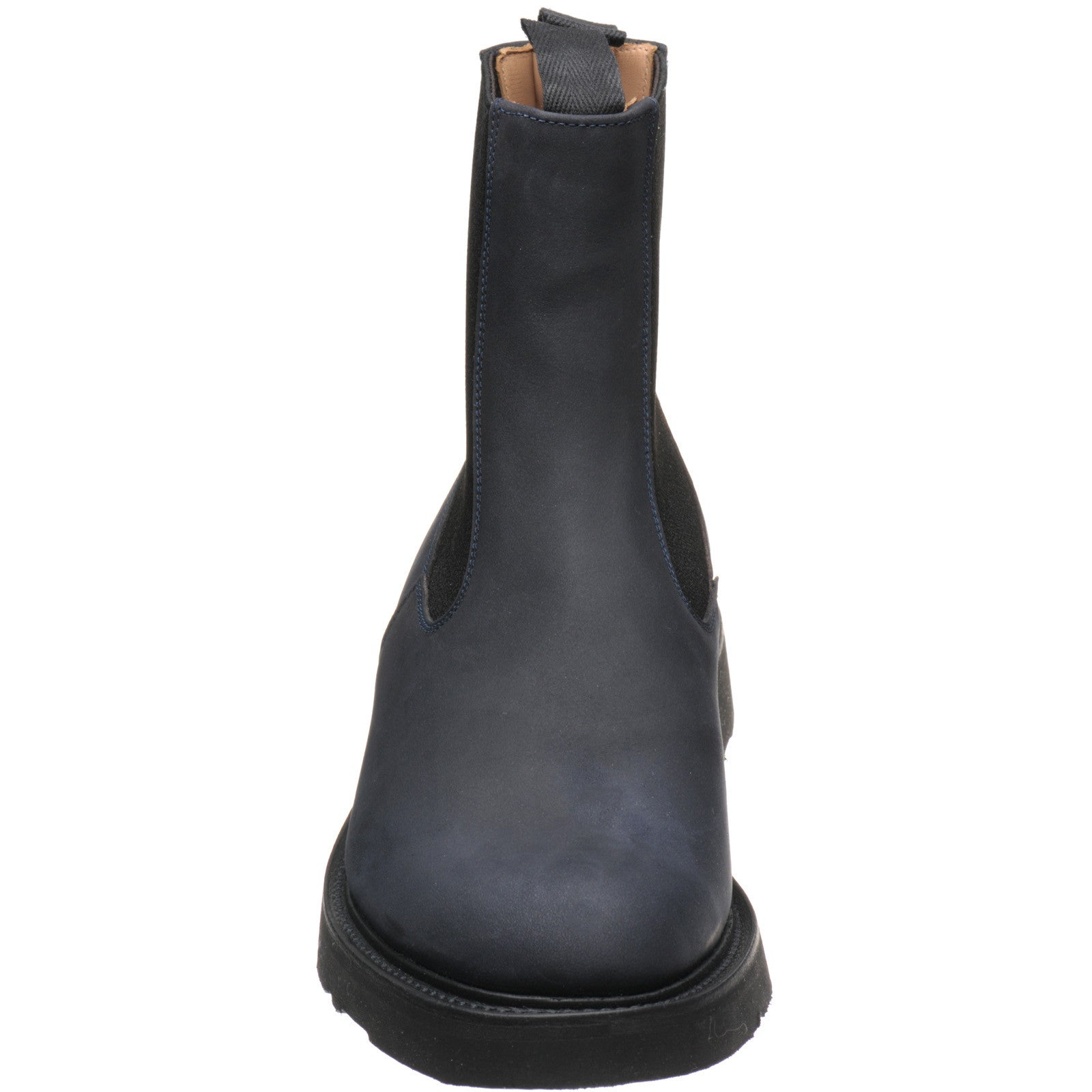 Product image for Herring Stephen mens rubber-soled Chelsea boots in navy chamois