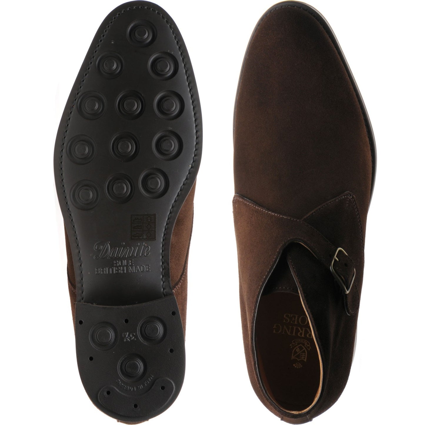 Product image for Herring Kingston II mens rubber-soled boots in brown oiled suede