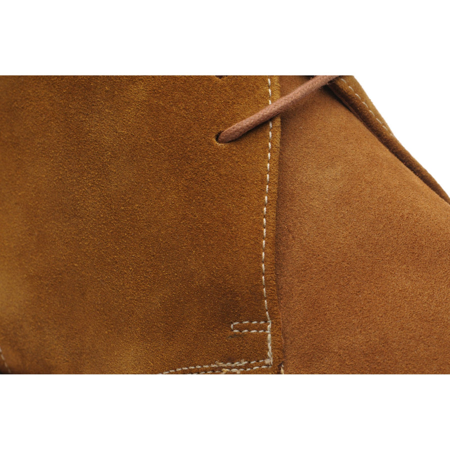 Product image for Herring Grays Rubber mens rubber-soled Chukka boots in ginger suede