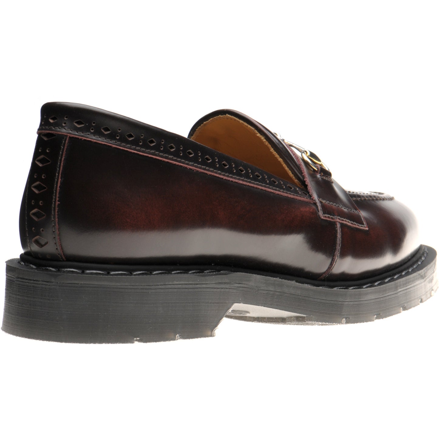 Product image for Wildsmith Model Penny mens rubber-soled loafers in burgundy rub off
