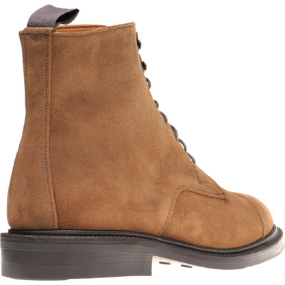 Product image for Herring Tyne mens rubber-soled boots in brown waxy suede