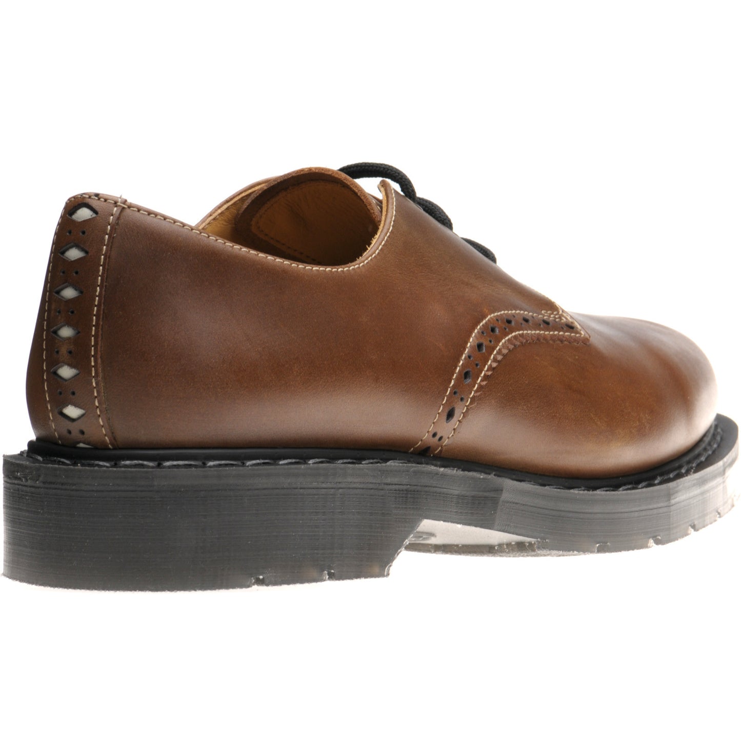 Product image for Wildsmith Model Gibson mens rubber-soled Derby shoes in brown gaucho crazy