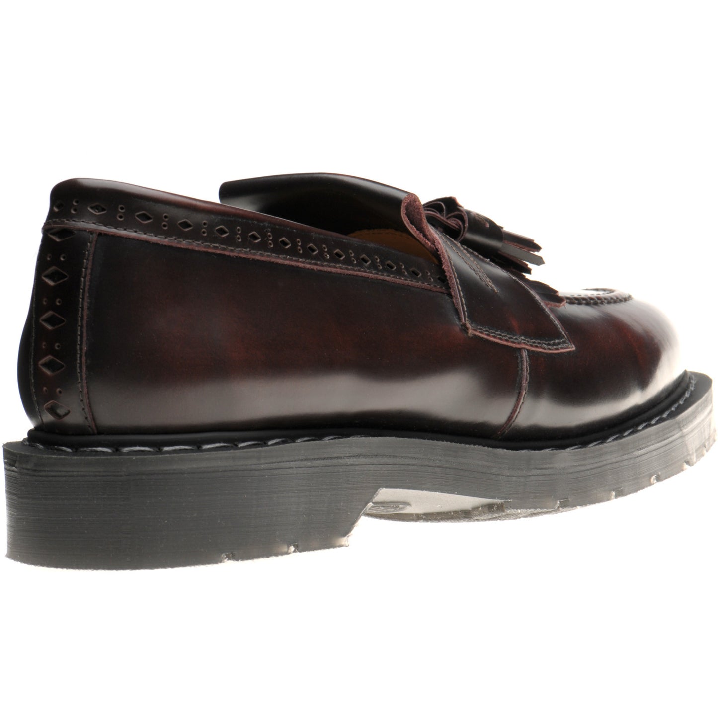 Product image for Wildsmith Model Tassel mens rubber-soled tasselled loafers in burgundy rub off