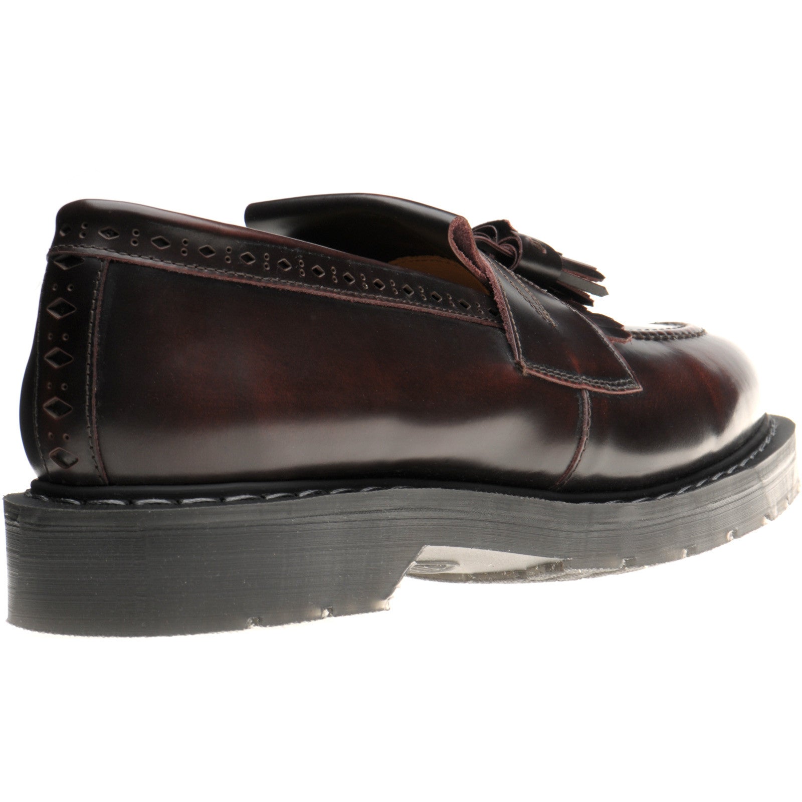 Product image for Wildsmith Model Tassel mens rubber-soled tasselled loafers in burgundy rub off