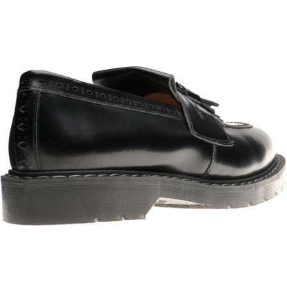 Product image for Wildsmith Model Tassel mens rubber-soled tasselled loafers in black polished