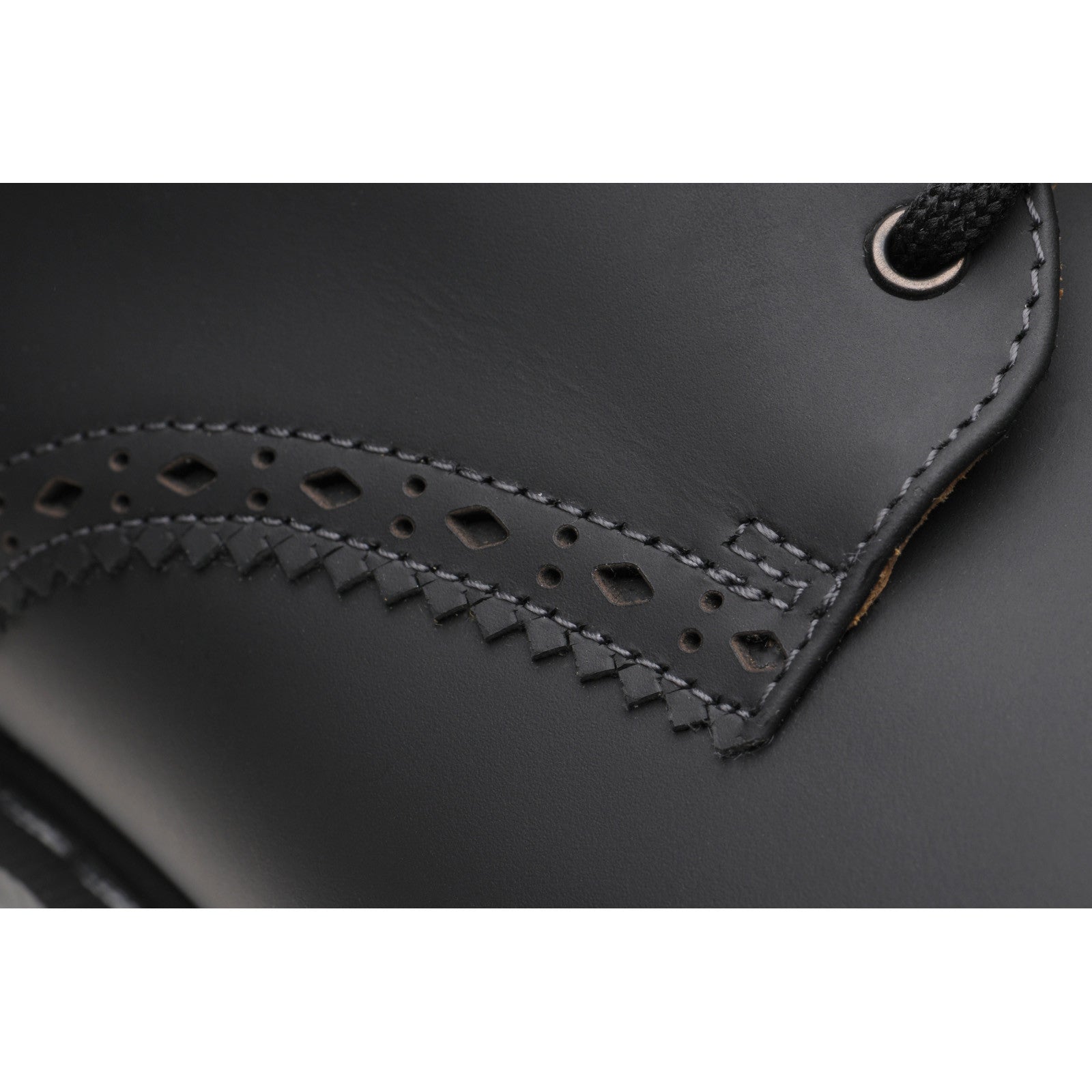 Product image for Wildsmith Model Gibson mens rubber-soled Derby shoes in black gaucho crazy