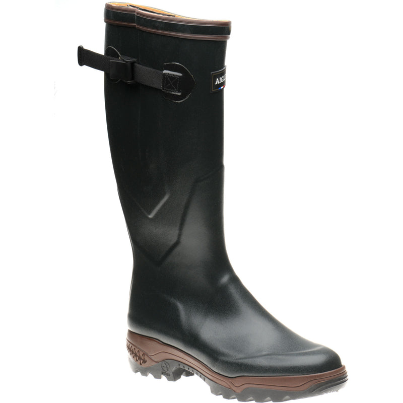 Product image for Aigle Parcours 2 Vario mens rubber-soled boots in green and bronze