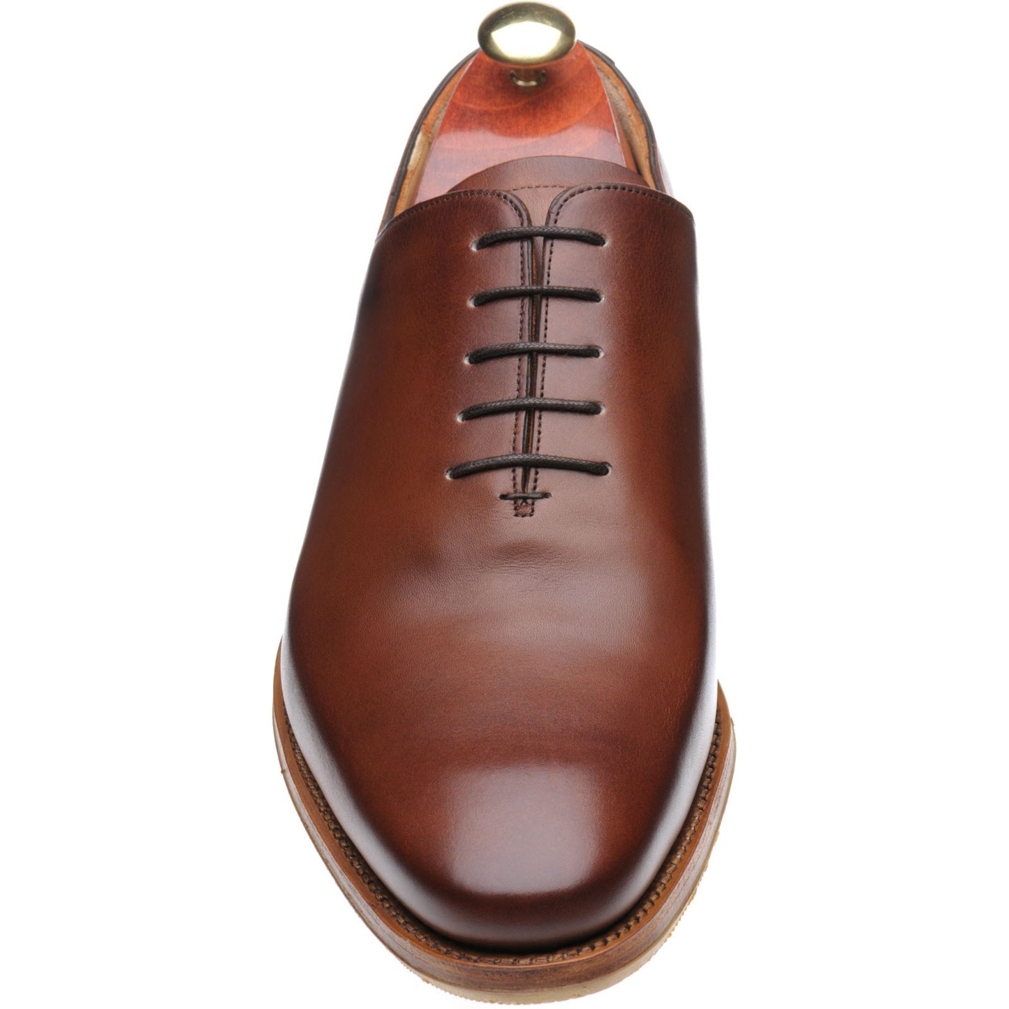 Product image for Barker Armstrong mens hybrid-soled Oxfords in chestnut calf