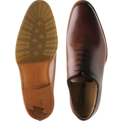 Product image for Barker Armstrong mens hybrid-soled Oxfords in chestnut calf