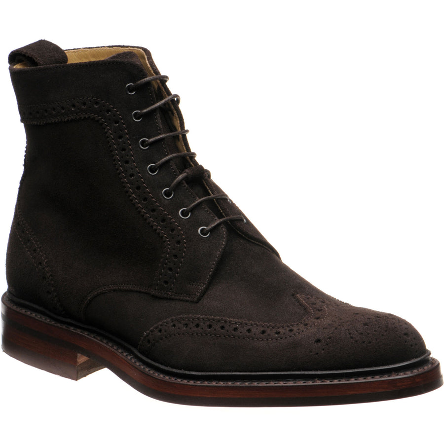 Product image for Barker Calder in choc burnished suede